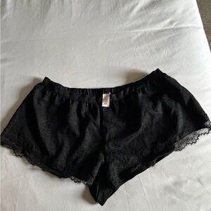 Victoria's Secret Black Lace Sleep Shorts